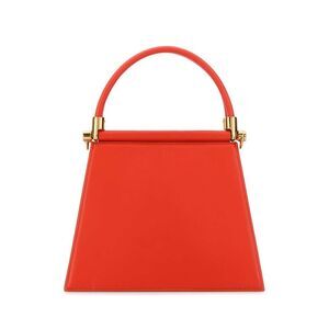 Testoni Women Coral Leather Marisa 21 Handbag
